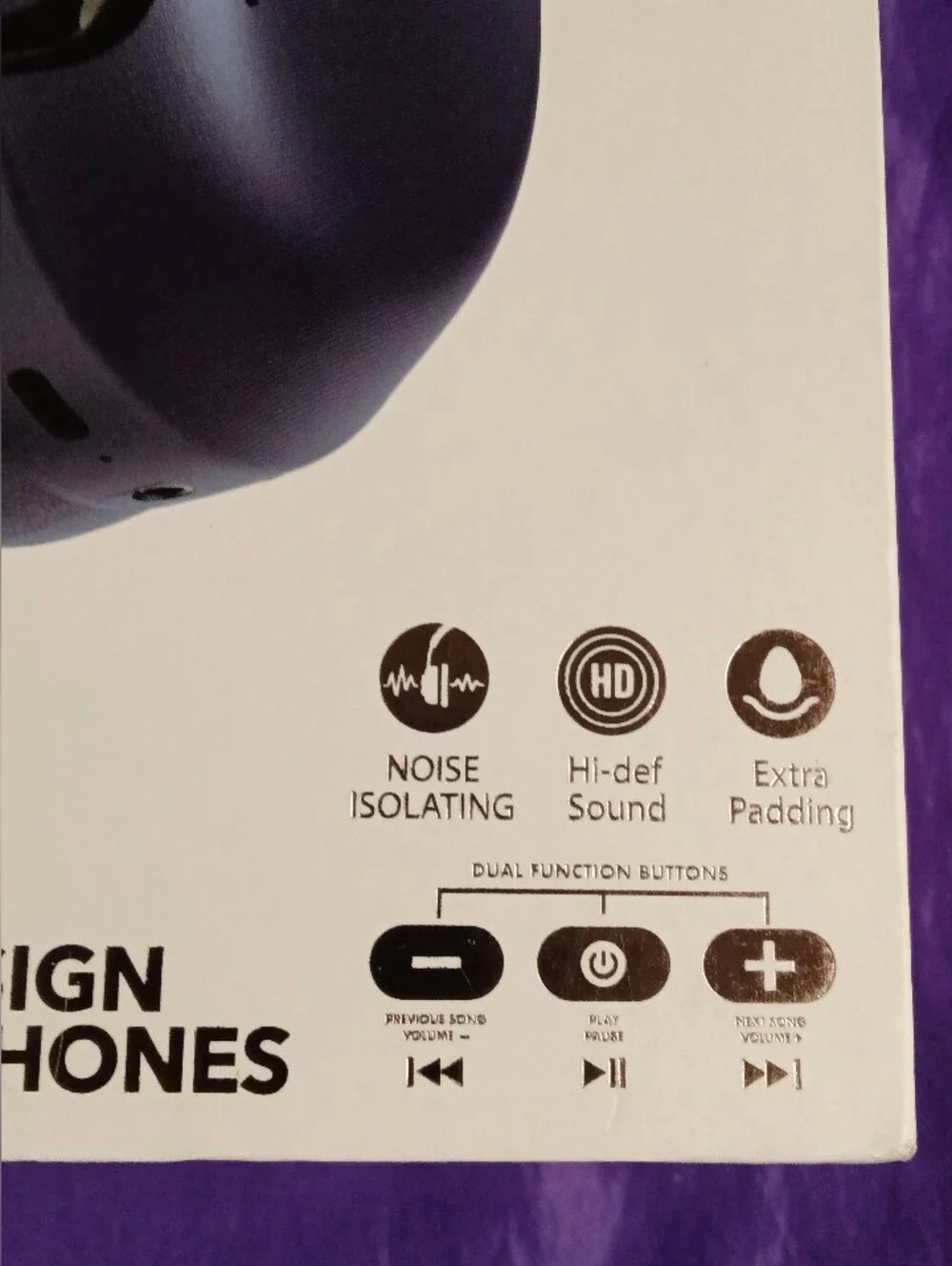 never opened RCA noise isolating folding headphones